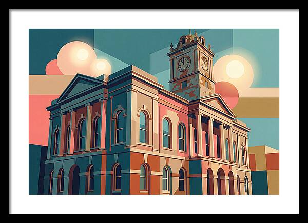 Historic Building In Vibrant Style