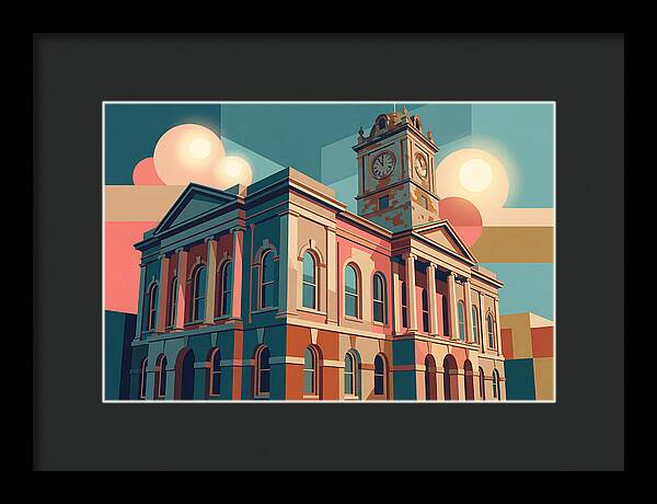Historic Building In Vibrant Style