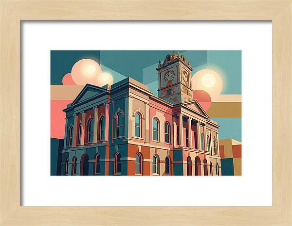 Historic Building In Vibrant Style