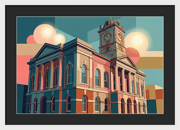 Historic Building In Vibrant Style