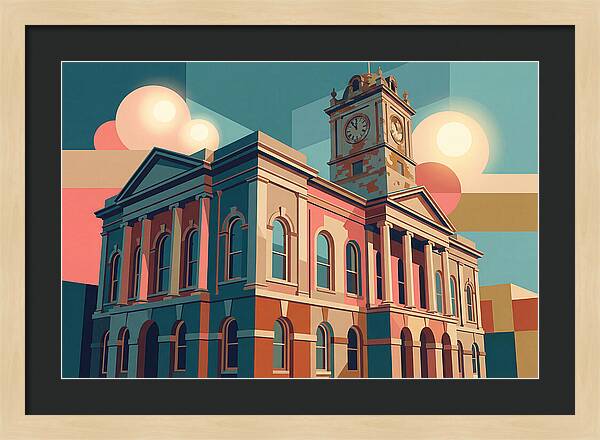 Historic Building In Vibrant Style
