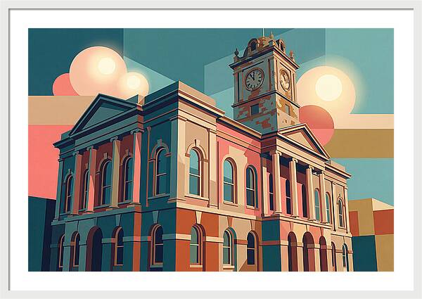 Historic Building In Vibrant Style