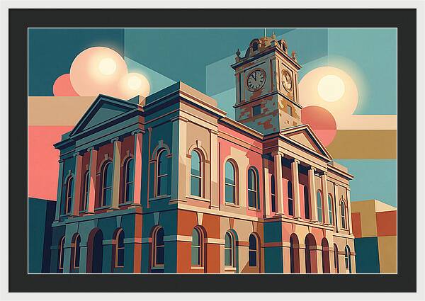Historic Building In Vibrant Style