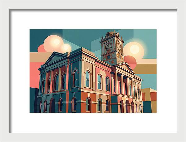 Historic Building In Vibrant Style