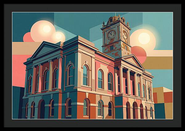 Historic Building In Vibrant Style