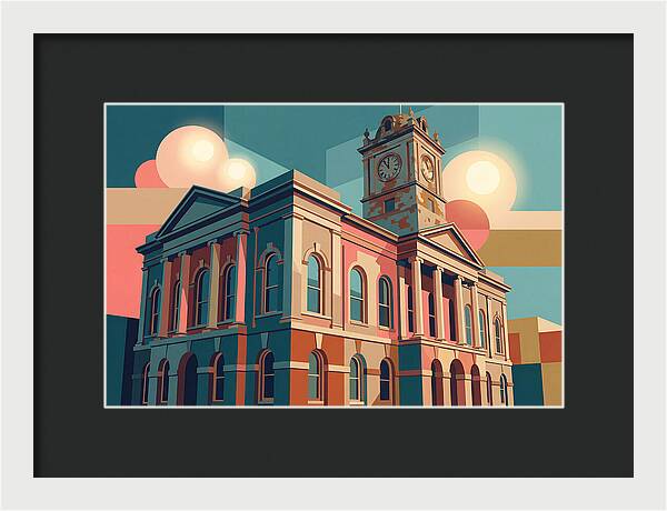 Historic Building In Vibrant Style