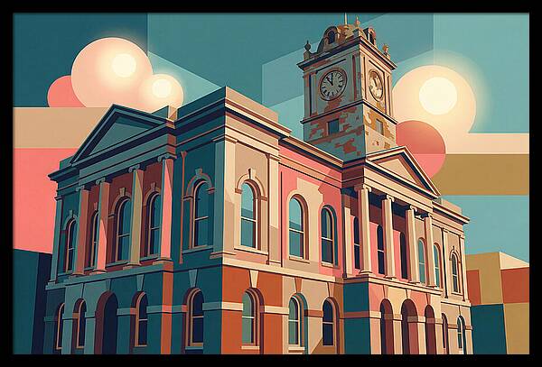 Historic Building In Vibrant Style