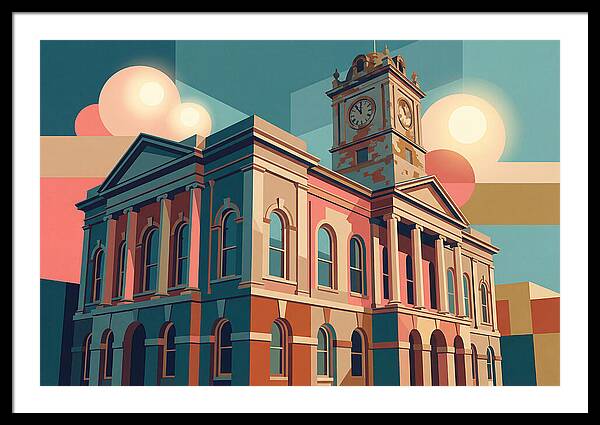 Historic Building In Vibrant Style