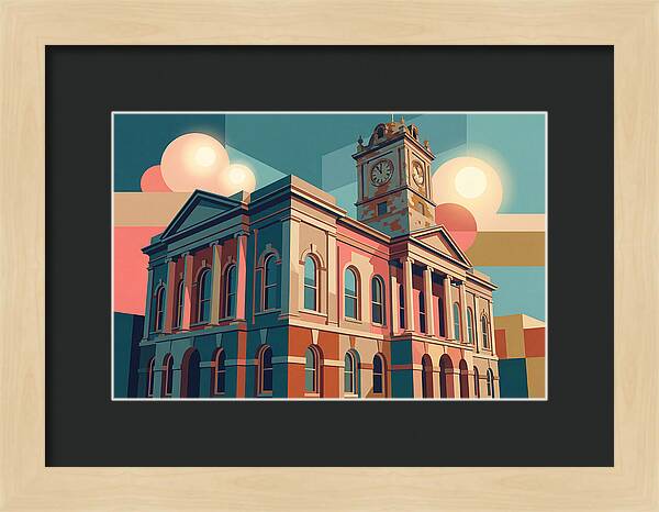 Historic Building In Vibrant Style