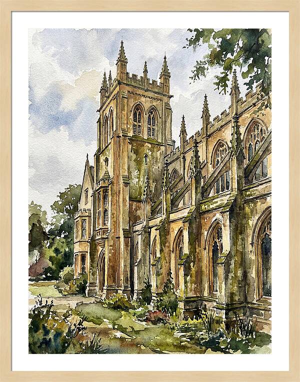 Historic Building Watercolor