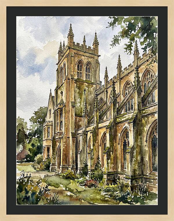 Historic Building Watercolor