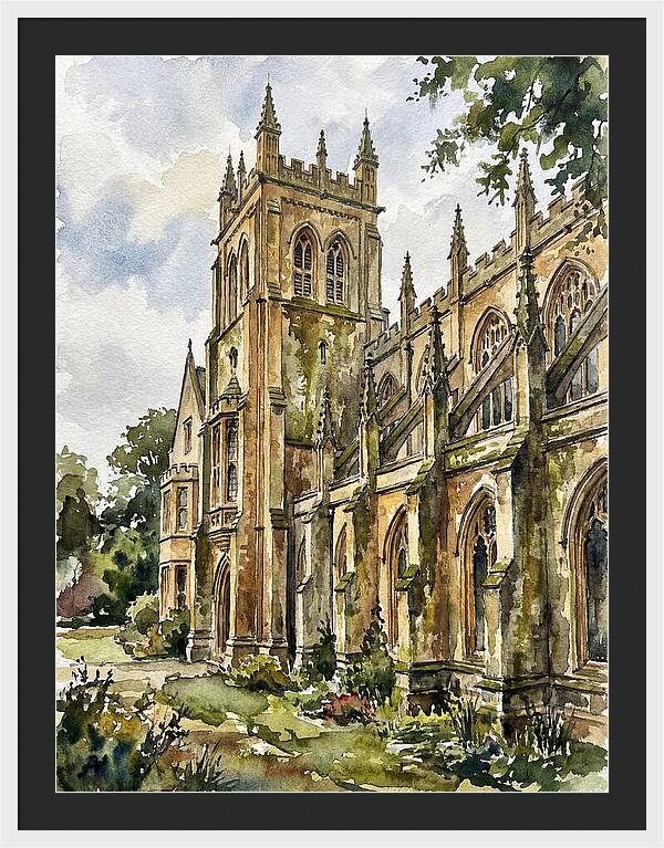 Historic Building Watercolor