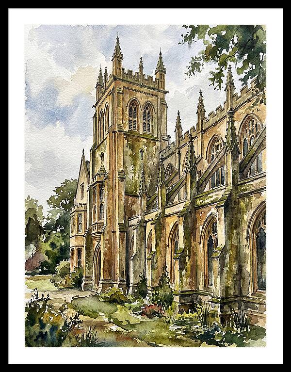 Historic Building Watercolor