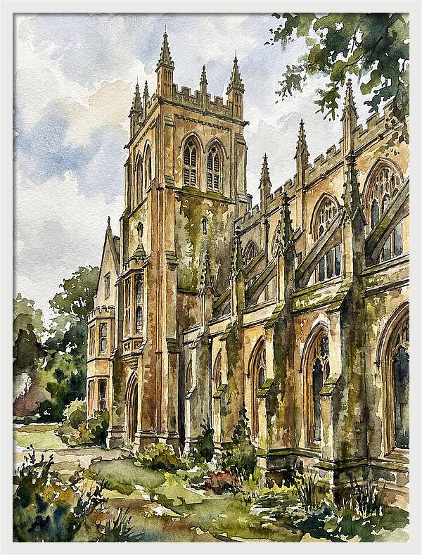 Historic Building Watercolor