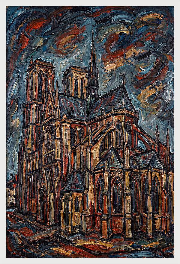 Historic Cathedral In Expressionist Style