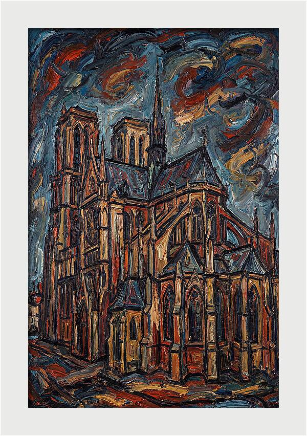 Historic Cathedral In Expressionist Style