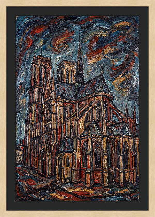 Historic Cathedral In Expressionist Style