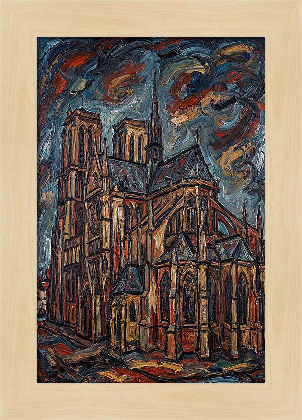 Historic Cathedral In Expressionist Style