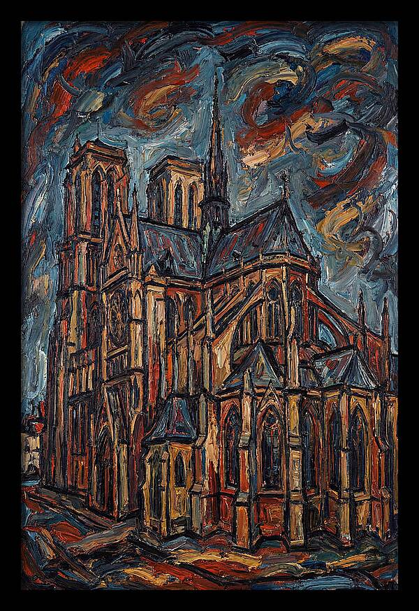 Historic Cathedral In Expressionist Style