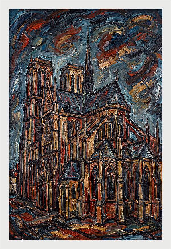 Historic Cathedral In Expressionist Style