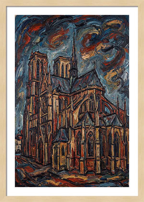 Historic Cathedral In Expressionist Style
