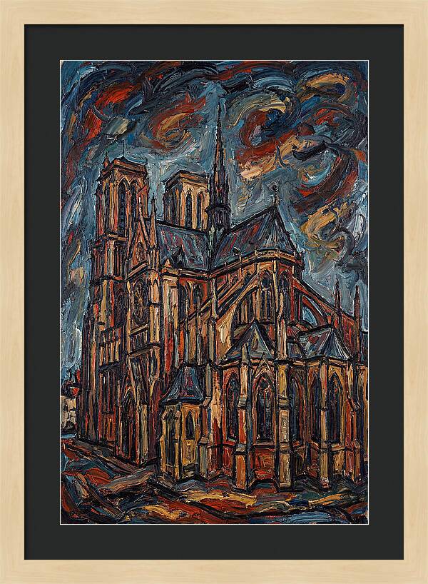 Historic Cathedral In Expressionist Style