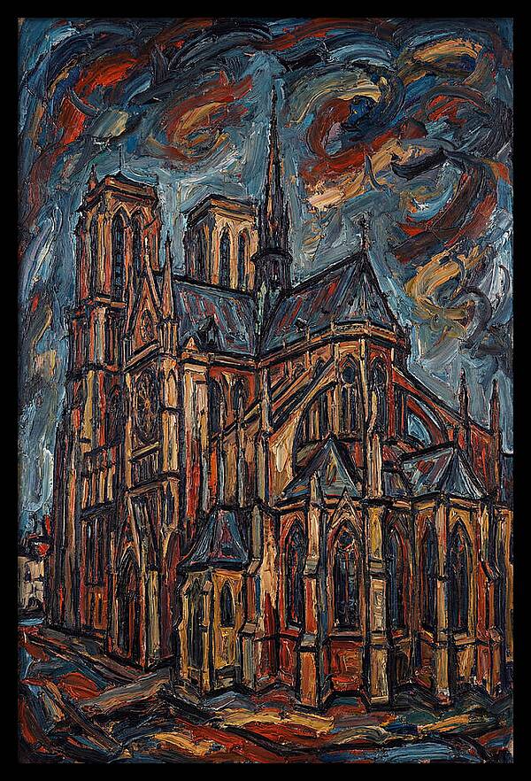 Historic Cathedral In Expressionist Style