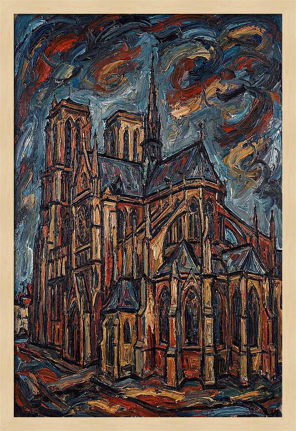 Historic Cathedral In Expressionist Style