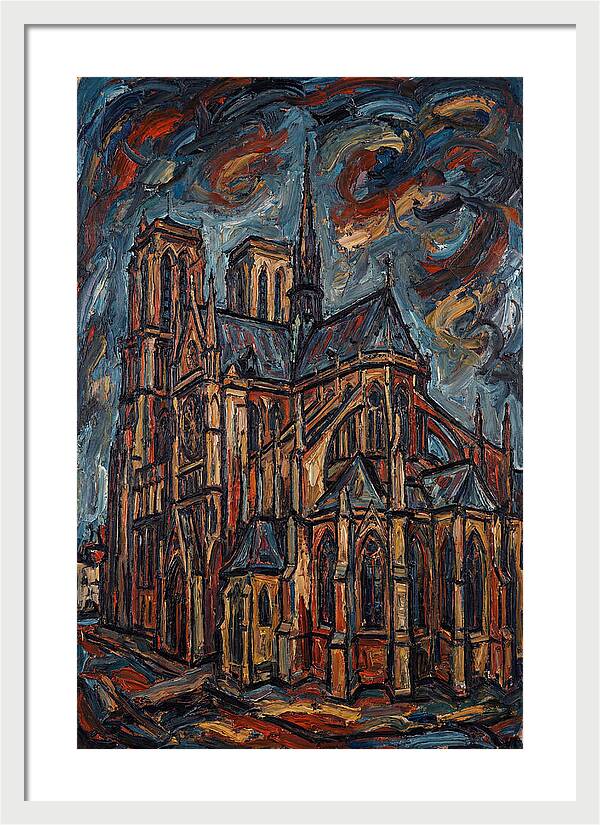 Historic Cathedral In Expressionist Style