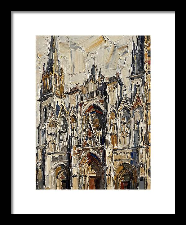 Historic Cathedral In Palette Knife Style