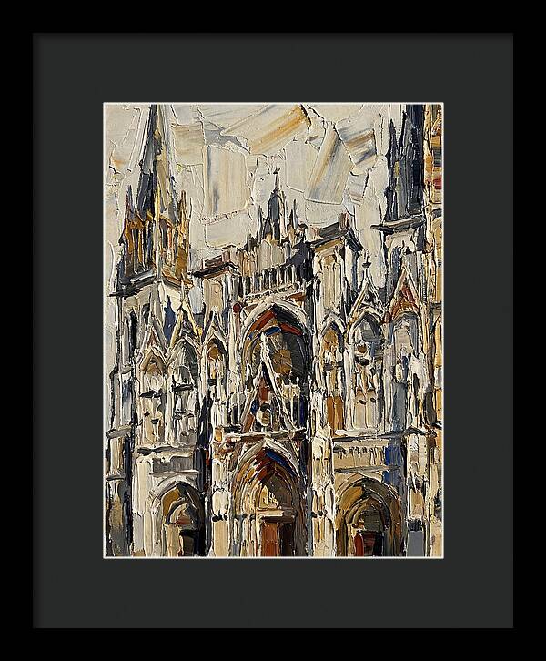 Historic Cathedral In Palette Knife Style