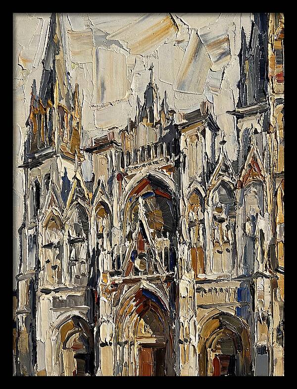 Historic Cathedral In Palette Knife Style