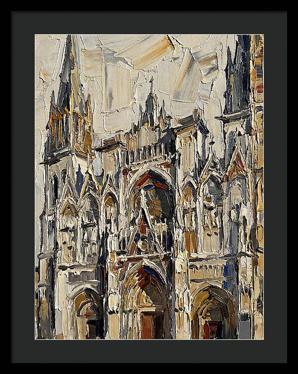 Historic Cathedral In Palette Knife Style