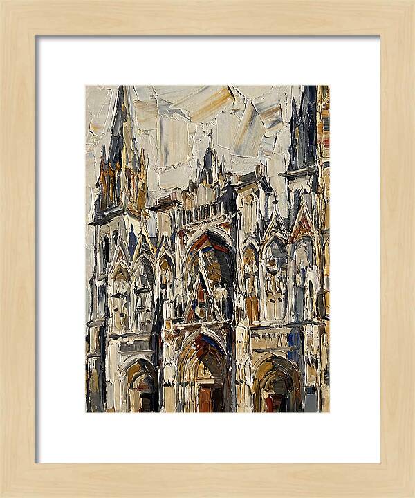 Historic Cathedral In Palette Knife Style
