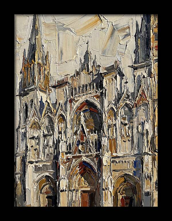 Historic Cathedral In Palette Knife Style