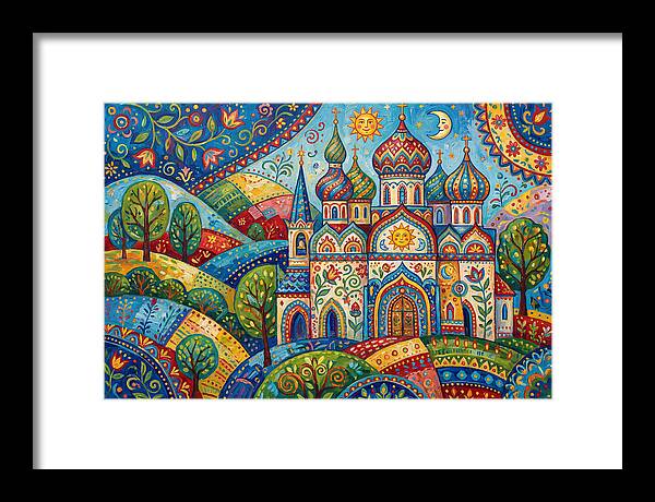 Historic Cathedral In Vibrant Colors