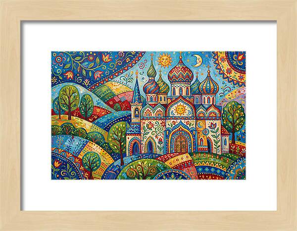 Historic Cathedral In Vibrant Colors
