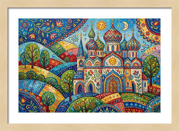 Historic Cathedral In Vibrant Colors