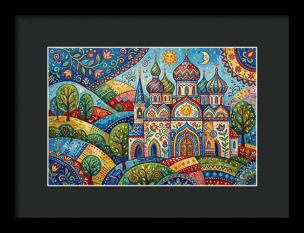 Historic Cathedral In Vibrant Colors