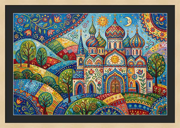 Historic Cathedral In Vibrant Colors