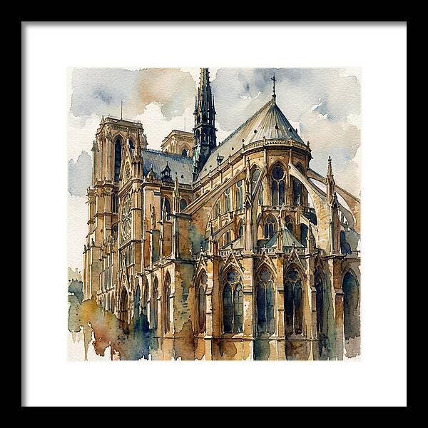 Historic Cathedral In Watercolor