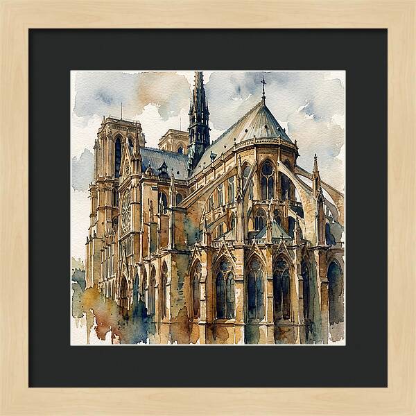 Historic Cathedral In Watercolor