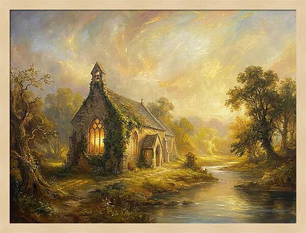 Historic Chapel At Dusk