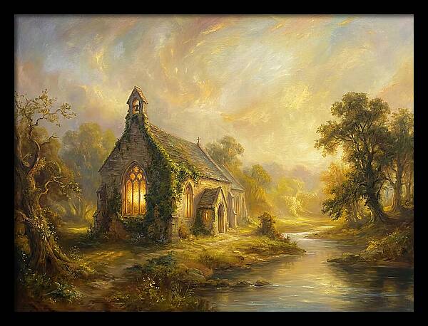 Historic Chapel At Dusk