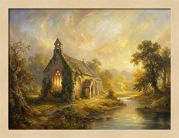 Historic Chapel At Dusk