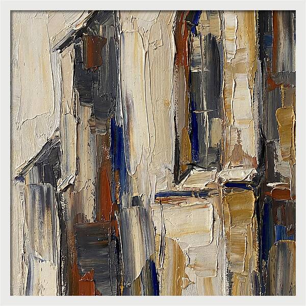 Historic Chapel In Palette Knife Style