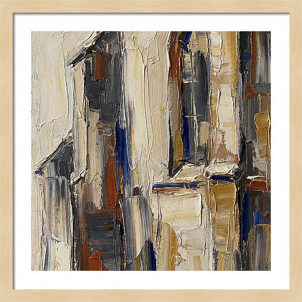 Historic Chapel In Palette Knife Style