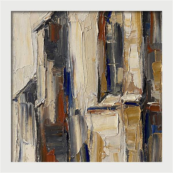 Historic Chapel In Palette Knife Style
