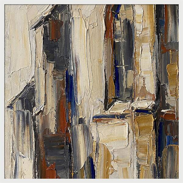 Historic Chapel In Palette Knife Style