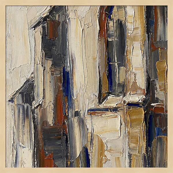 Historic Chapel In Palette Knife Style